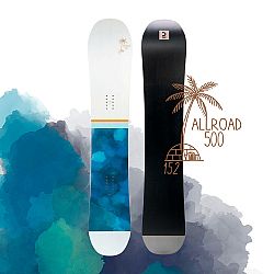 DREAMSCAPE Dámsky snowboard AllRoad 500 na zjazdovku aj freeride bielo-modrý biela 157 cm