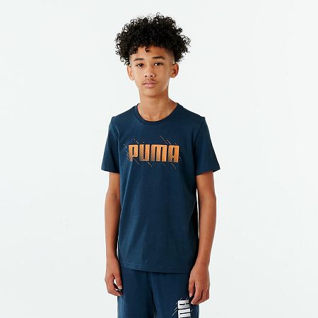 PUMA CHLAPČENSKÉ TRIČKO NA CVIČENIE MODRÉ 5-6 r (116 cm)